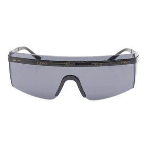 NEW VERSACE Black MOD 2208 Shield Square Tint Sunglasses